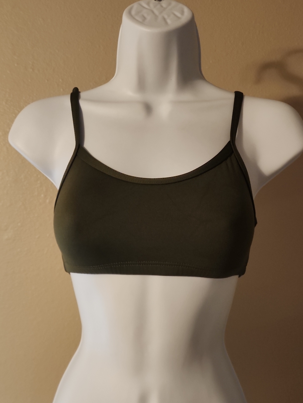 Motinwear Kids Olive Green Bralette with Adjustable Straps